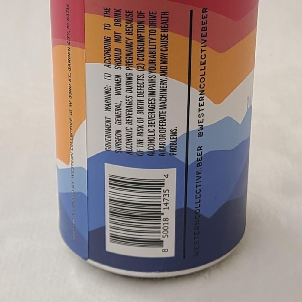 Western Collective Above The Clouds Pale Ale Empty Beer Can Bottom Opened Idaho - Picture 6 of 9